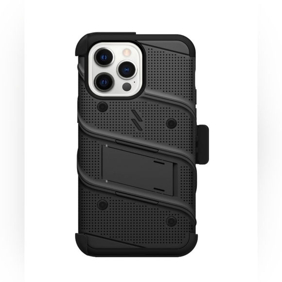 NEW IN BOX ZIZO Bolt Series Iphone 14 Max Phone Case (Black) - Picture 3 of 11